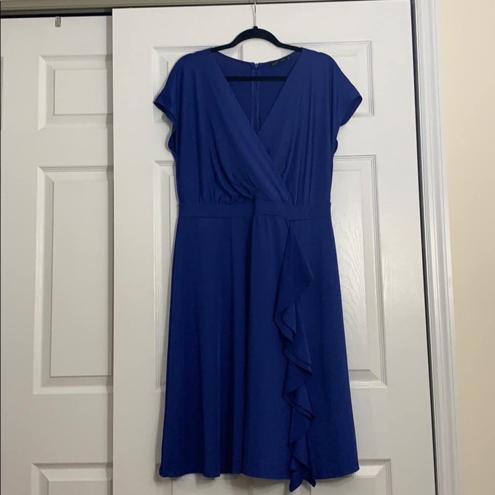 XL Elegant Blue Women's Dress
